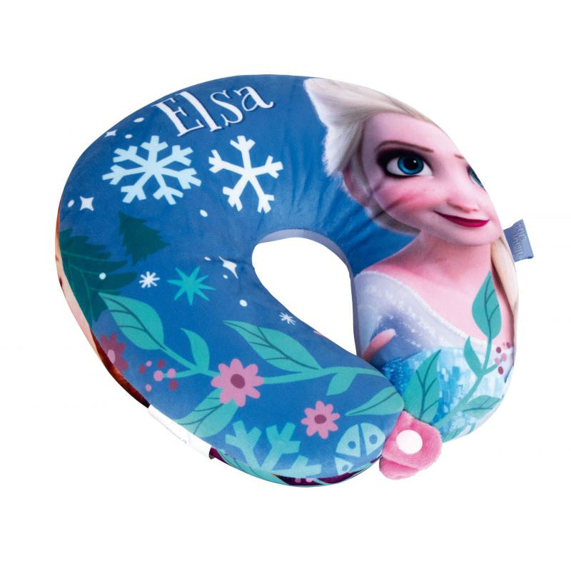 Cojín de Frozen Anna y Elsa Disney para el cuello 28x28x6cm - Cojines