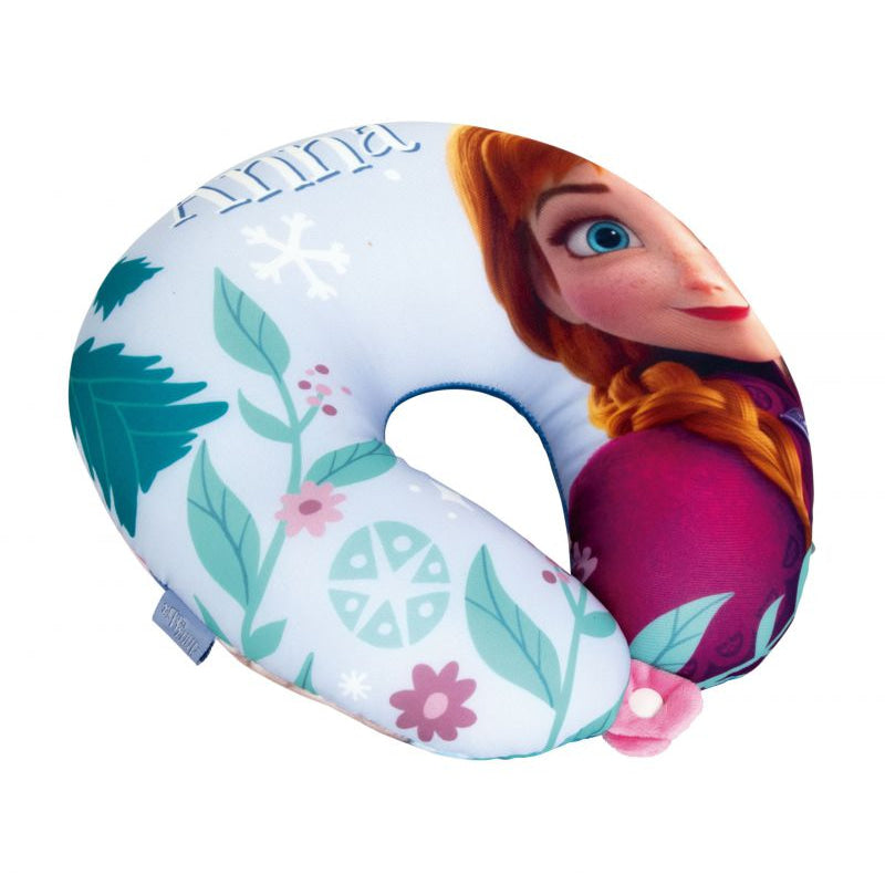 Cojín de Frozen Anna y Elsa Disney para el cuello 28x28x6cm - Cojines