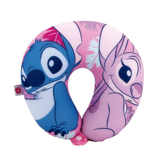 Cojín de Stitch y Angel Disney para el cuello 28x28x6cm - Cojines