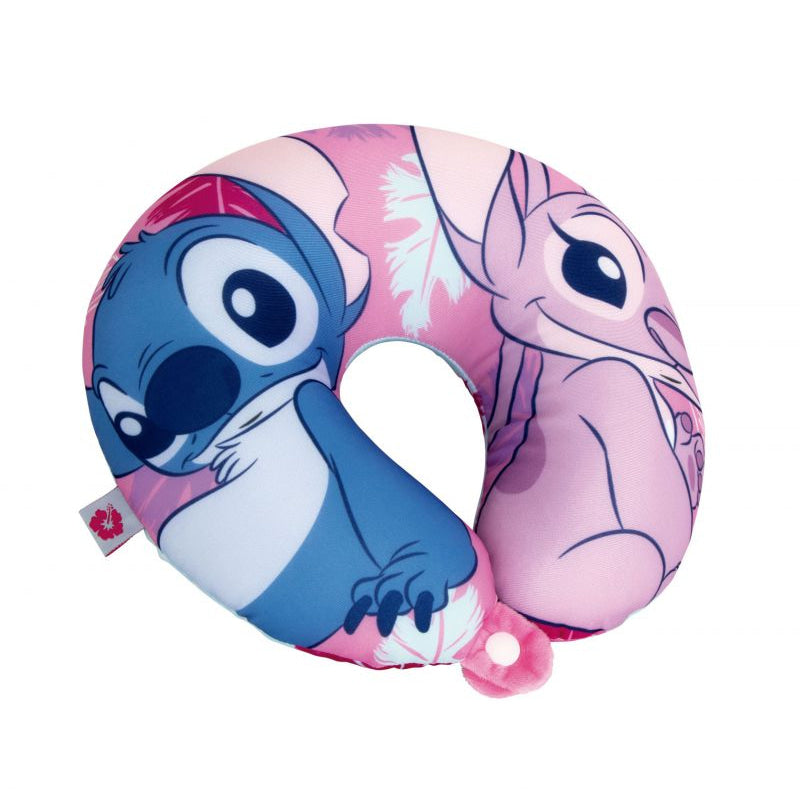 Cojín de Stitch y Angel Disney para el cuello 28x28x6cm - Cojines