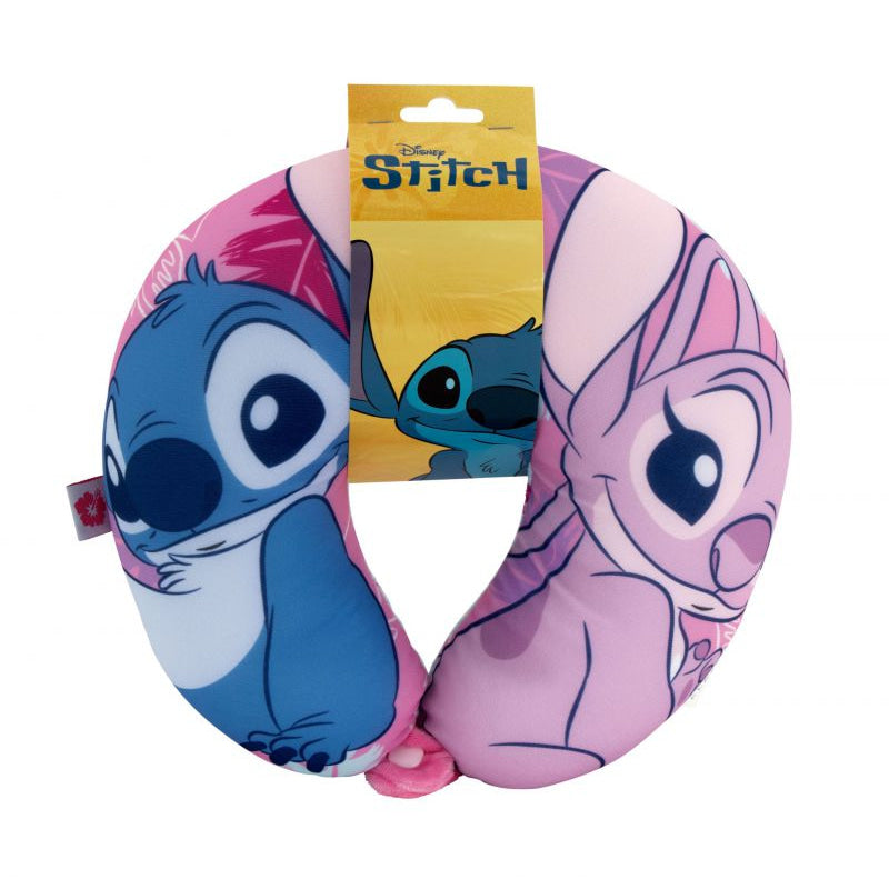 Cojín de Stitch y Angel Disney para el cuello 28x28x6cm - Cojines