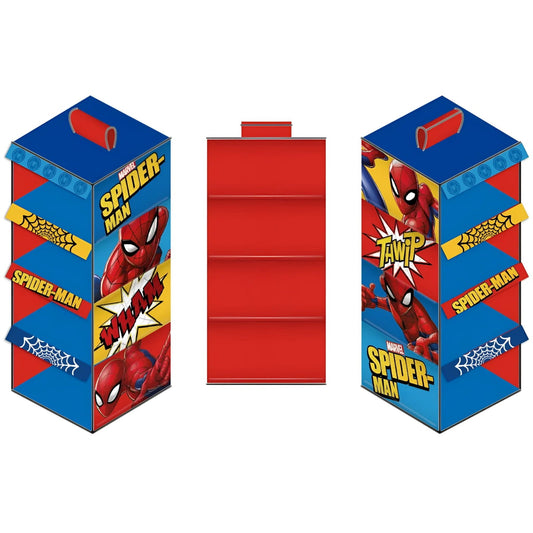 Colgador organizador de armario Spiderman con 4 huecos