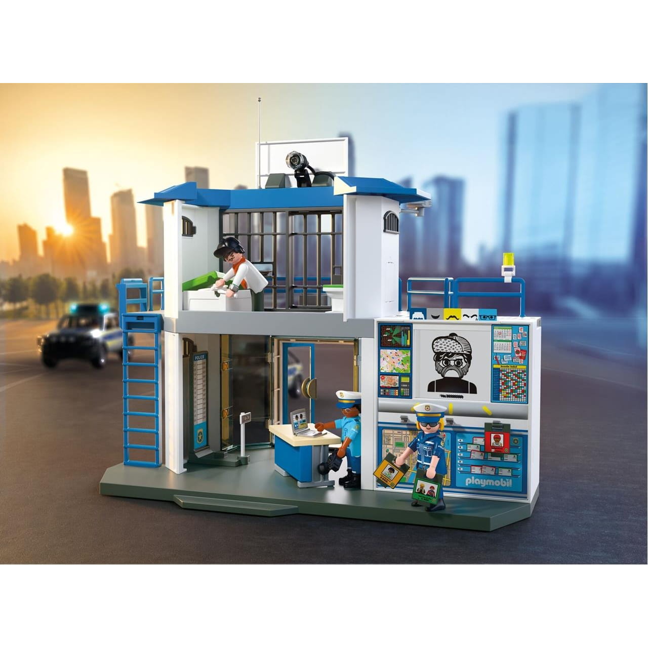 Comisaría de policía con sala investigación Playmobil City Action 71874 - Juguete