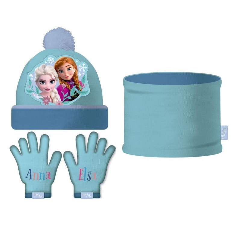 Conjunto de braga guantes y gorro Frozen Disney