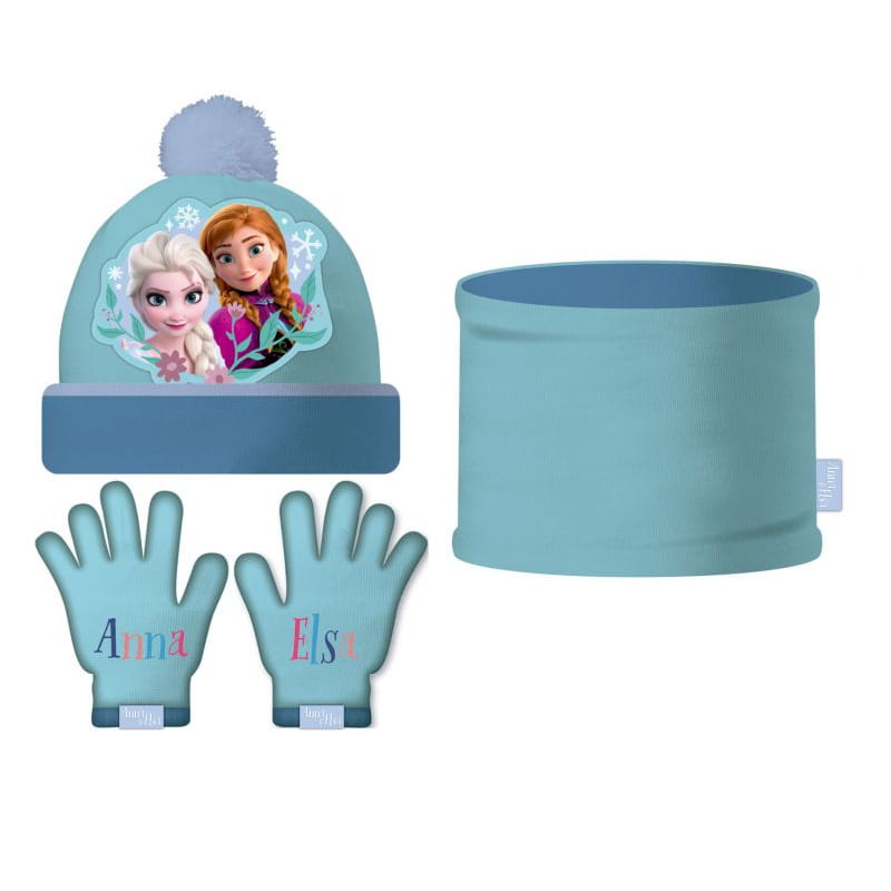 Conjunto de braga guantes y gorro Frozen Disney