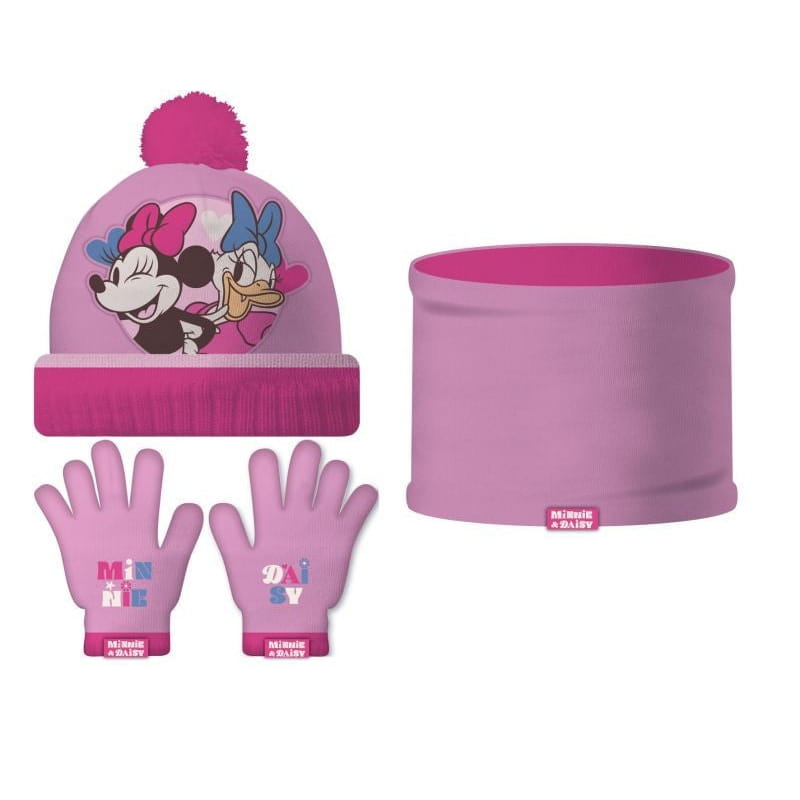 Conjunto de braga guantes y gorro Minnie Mouse Disney