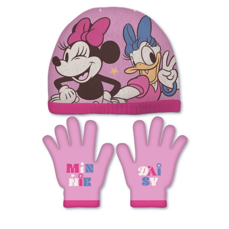 Conjunto de guantes y gorro Minnie Mouse Disney