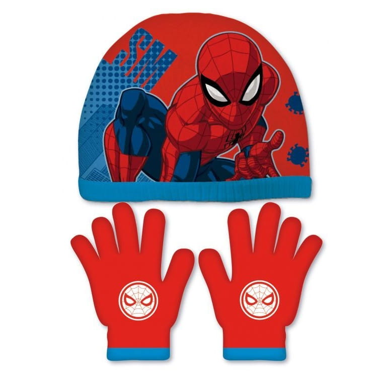 Conjunto de guantes y gorro Spiderman Marvel