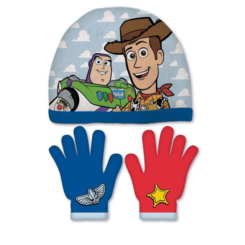 Conjunto de guantes y gorro Toy Story