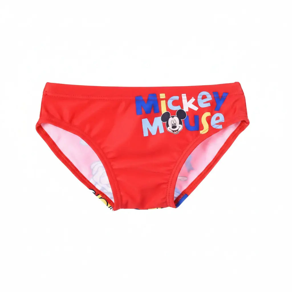 Culetín slip bañador de Mickey Mouse Disney rojo talla 36m (98cm) - Bañador