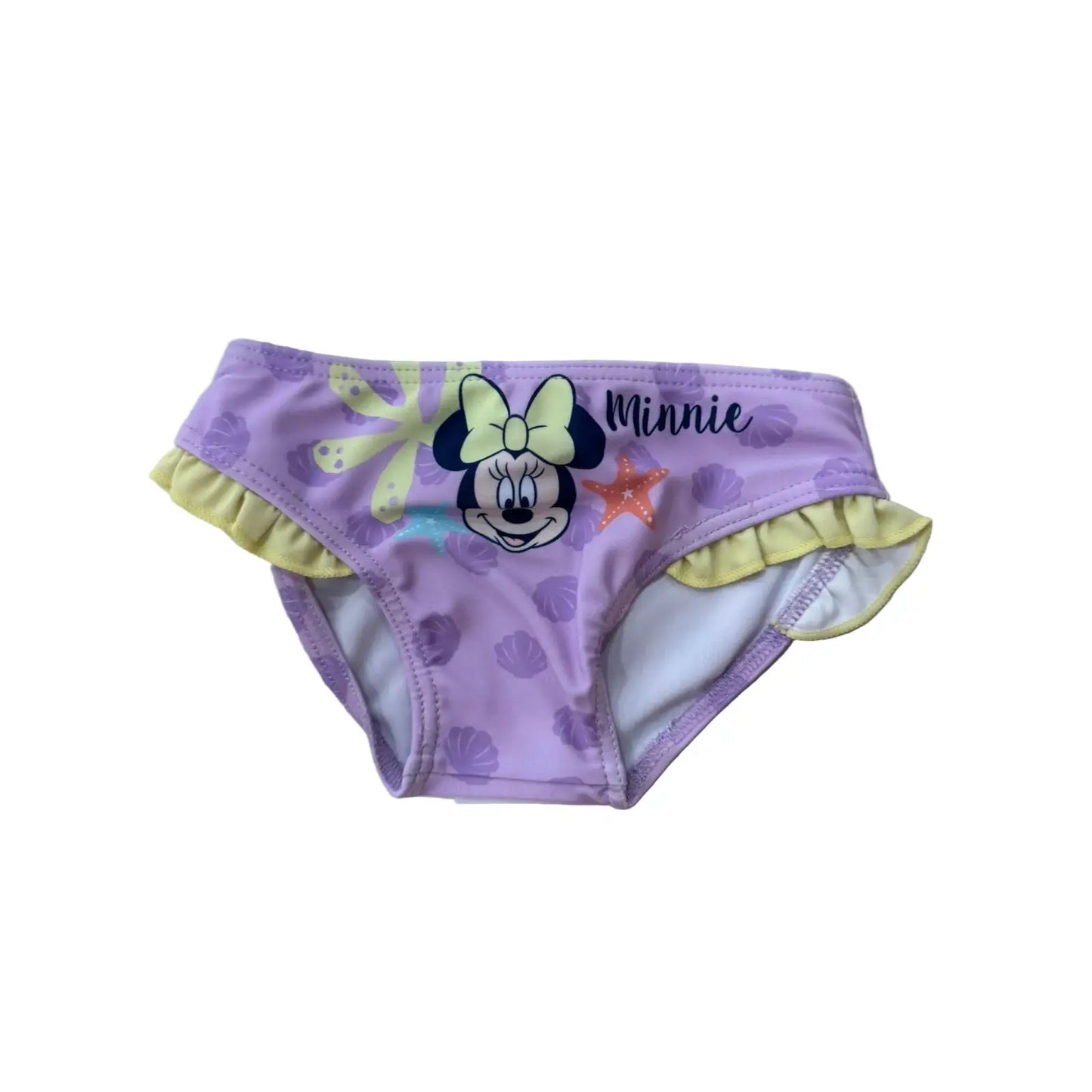 Culetín slip bañador de Minnie Mouse Disney lila talla 12m (74cm) - Bañador