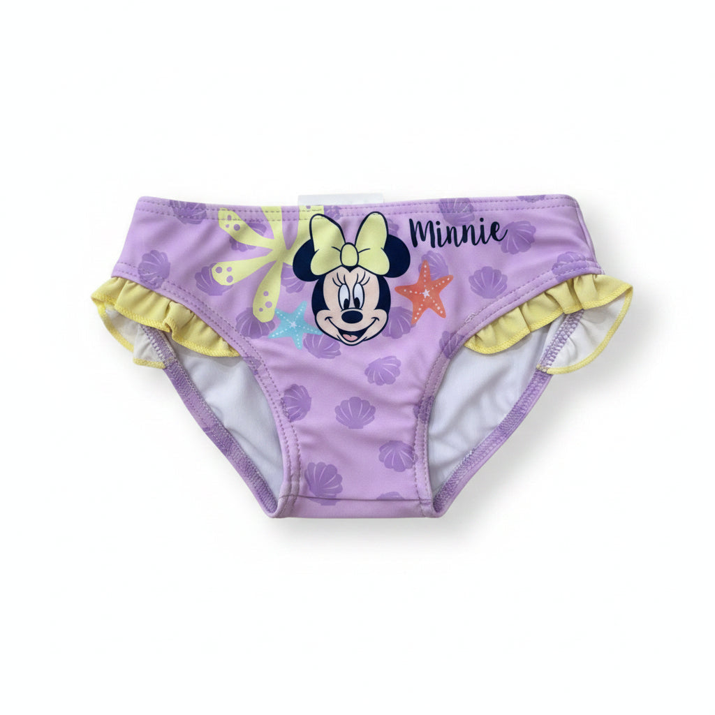 Culetín slip bañador de Minnie Mouse Disney lila talla 12m (74cm) - Bañador