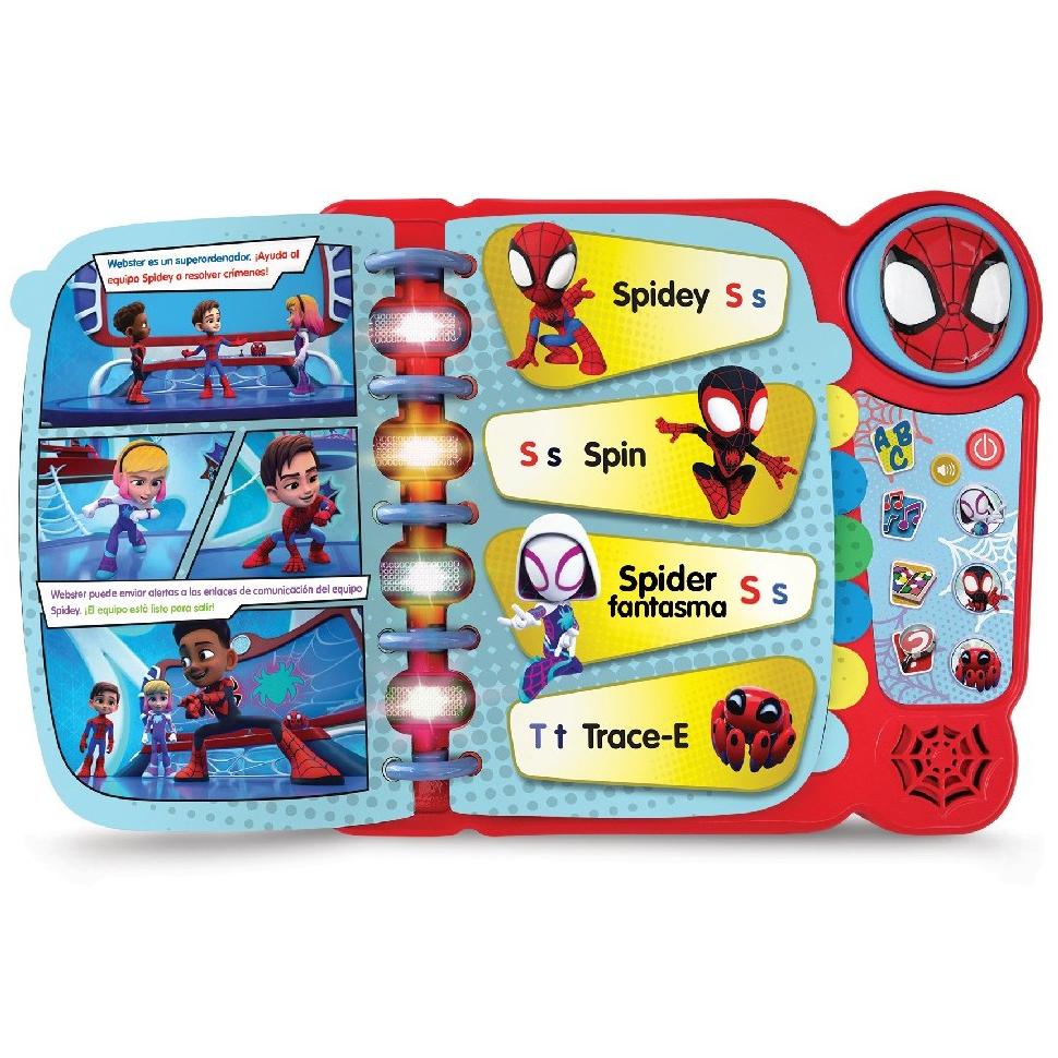 Aprendo a leer con Spidey y su equipo con 14 páginas interactivas en español