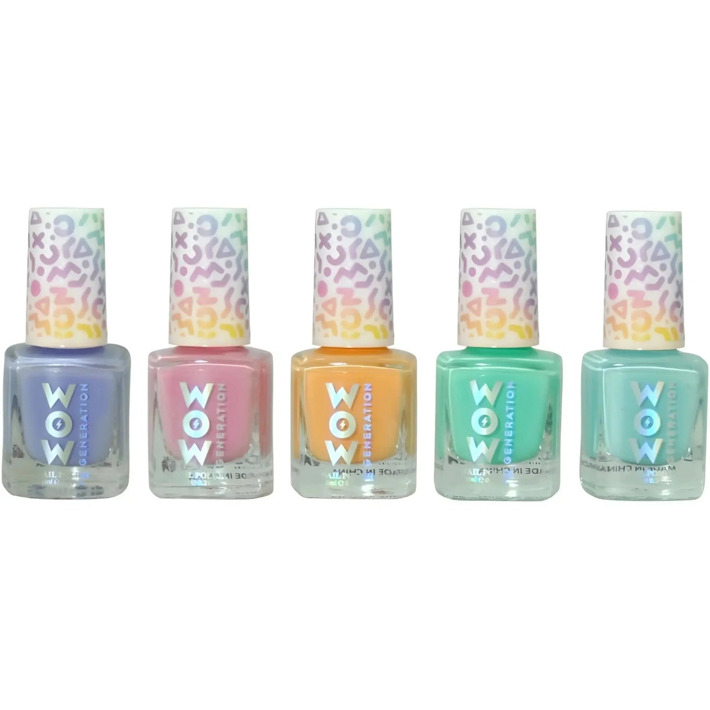Esmalte de uñas pack 5 WOW GENERATION colores pastel - esmaltes