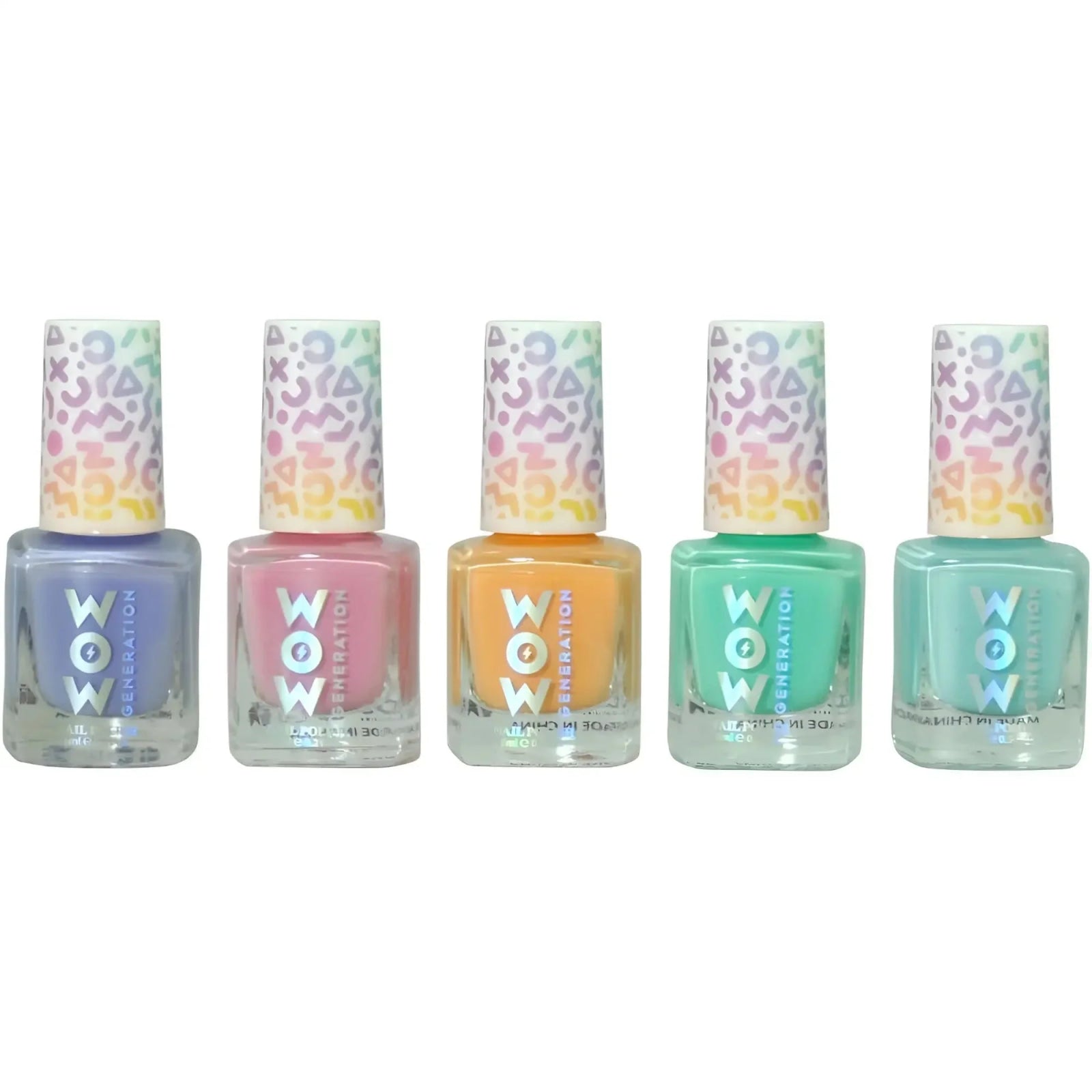 Esmalte de uñas pack 5 WOW GENERATION colores pastel - esmaltes