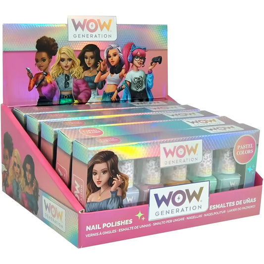 Esmalte de uñas pack 5 WOW GENERATION colores pastel - esmaltes
