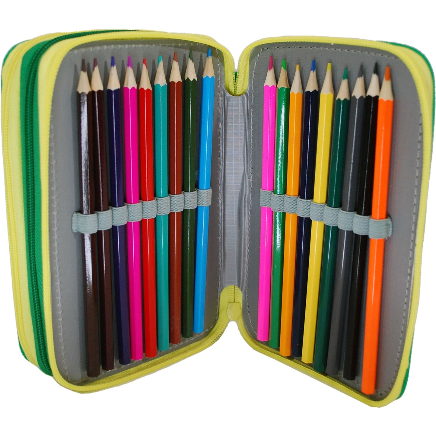Estuche completo 3 cremalleras CRAZY DINO - Perfecta para el Cole