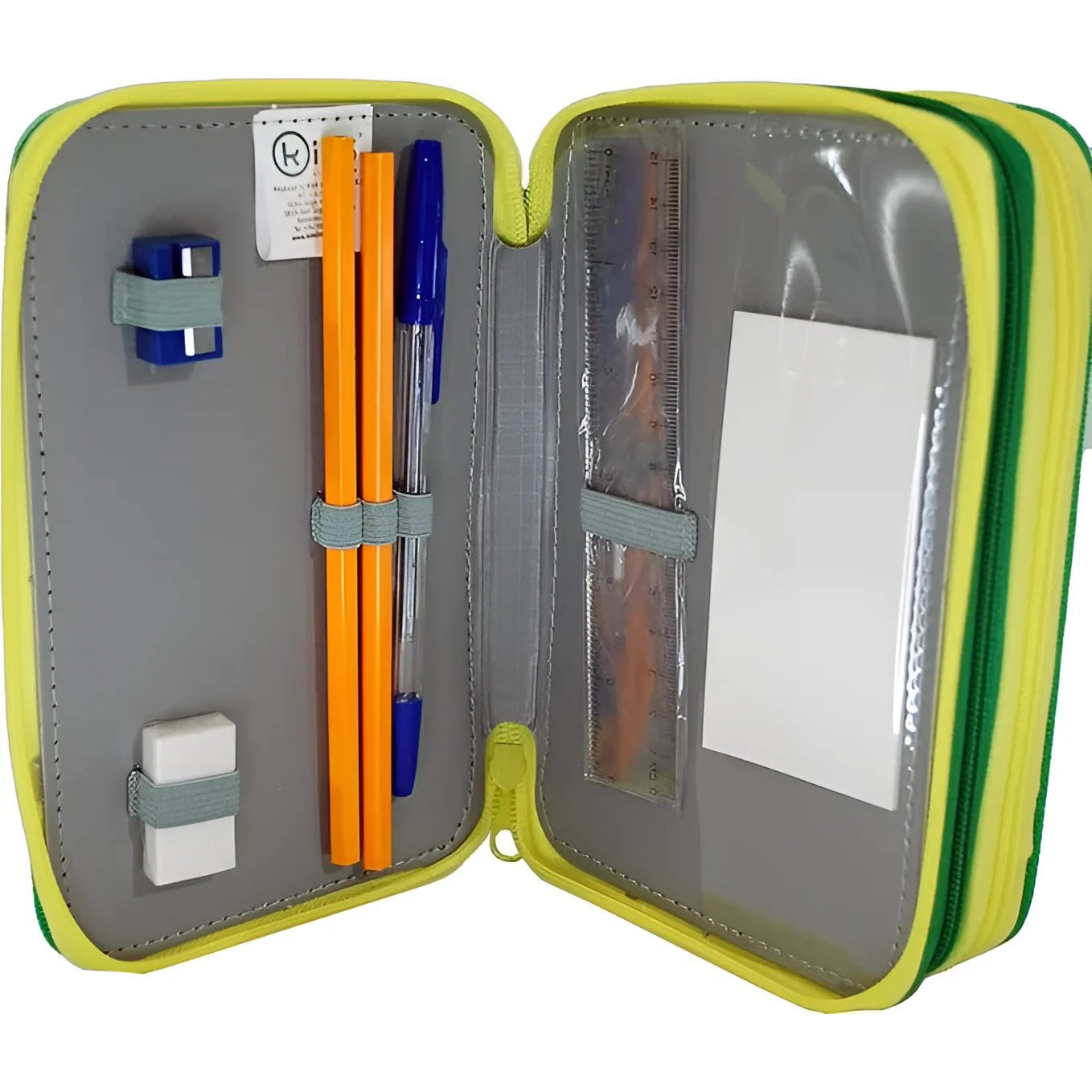 Estuche completo 3 cremalleras CRAZY DINO - Perfecta para el Cole