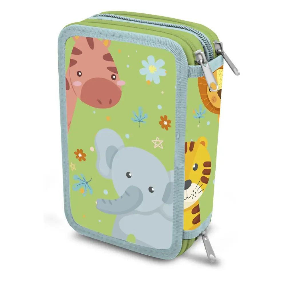 Estuche completo 3 cremalleras In To The Jungle Mochila infantil