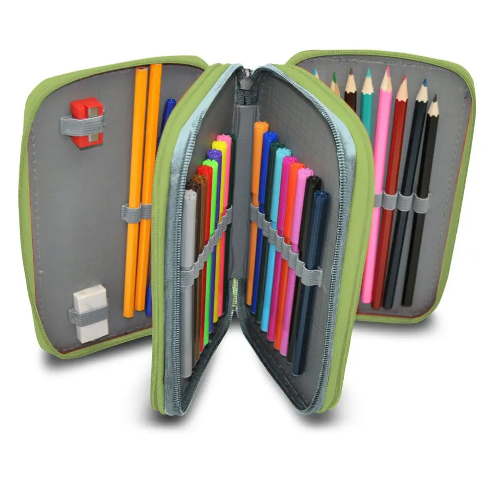 Estuche completo 3 cremalleras In To The Jungle Mochila infantil