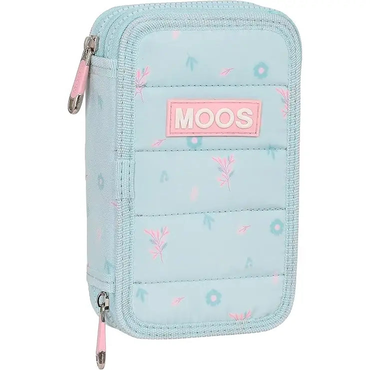 Estuche Plumier doble 28PCS MOOS Garden 13x4x19,5CM Mochila infantil