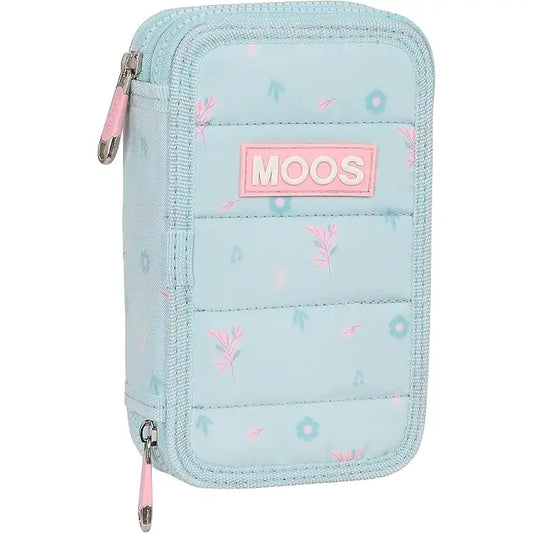 Estuche Plumier doble 28PCS MOOS Garden 13x4x19,5CM Mochila infantil