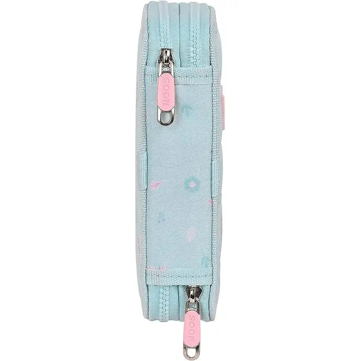 Estuche Plumier doble 28PCS MOOS Garden 13x4x19,5CM Mochila infantil