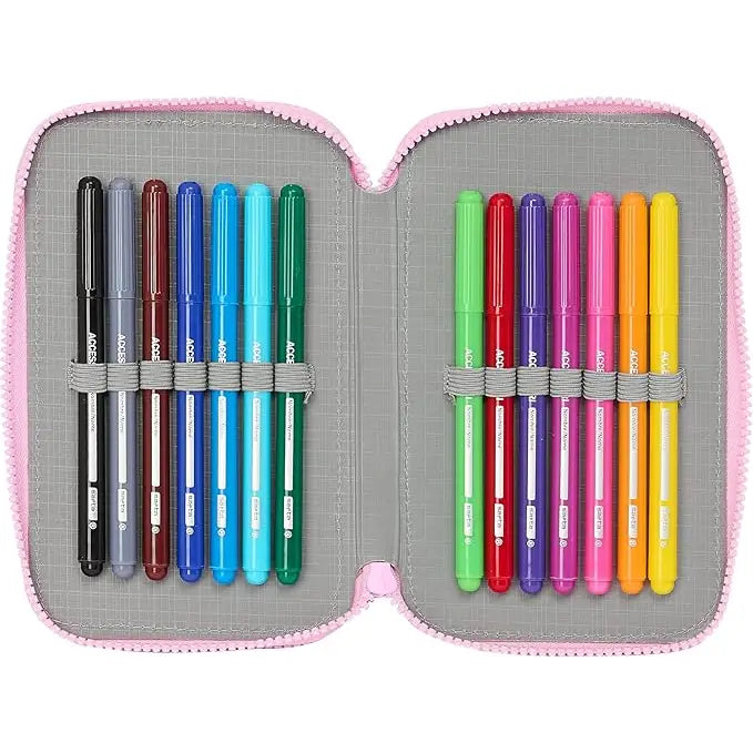 Estuche Plumier doble 28PCS MUNICH Heaven 13x4x19,5CM Mochila infantil