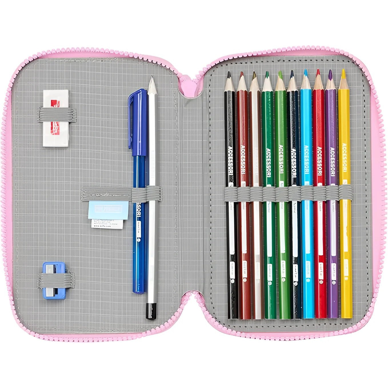 Estuche Plumier doble 28PCS MUNICH Heaven 13x4x19,5CM - Mochila infantil