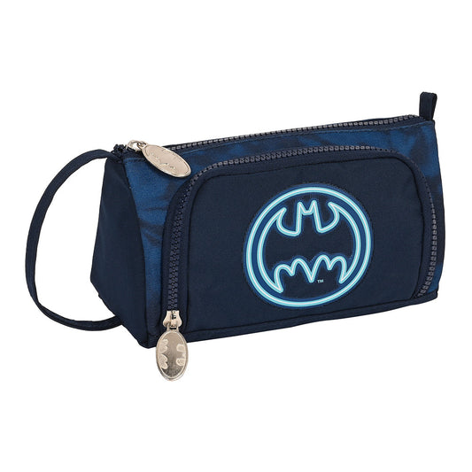 Estuche portatodo Batman lleno con bolsillo desplegable 20x8,5x11cm