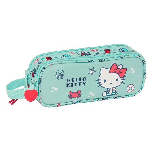 Estuche portatodo doble Hello Kitty ’Sea Lovers’ 21x6x8cm