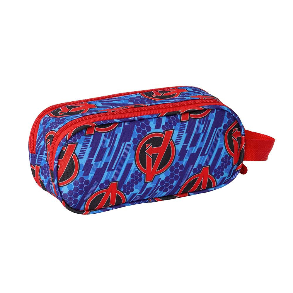 Estuche portatodo doble MARVEL AVENGERS 3D 21x6x8cm