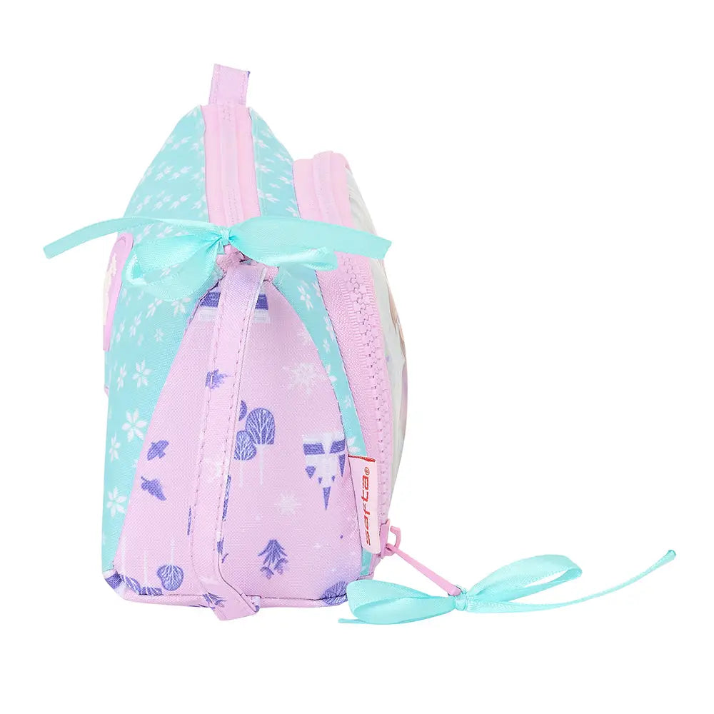 Estuche portatodo FROZEN lleno con bolsillo desplegable 20x8,5x11cm