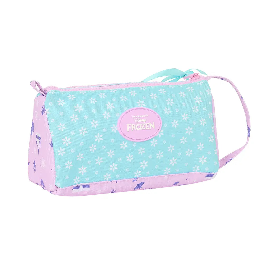 Estuche portatodo FROZEN lleno con bolsillo desplegable 20x8,5x11cm