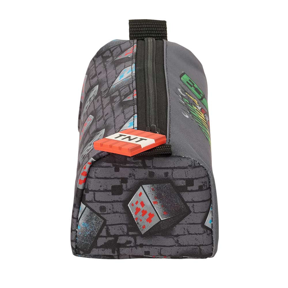 Estuche portatodo simple Minecraft ’Graffiti’ 21x7x8cm