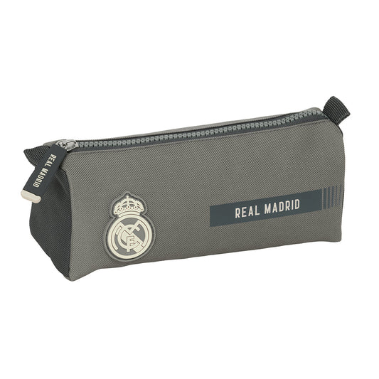 Estuche portatodo simple Real Madrid CF gris 21x7x8cm