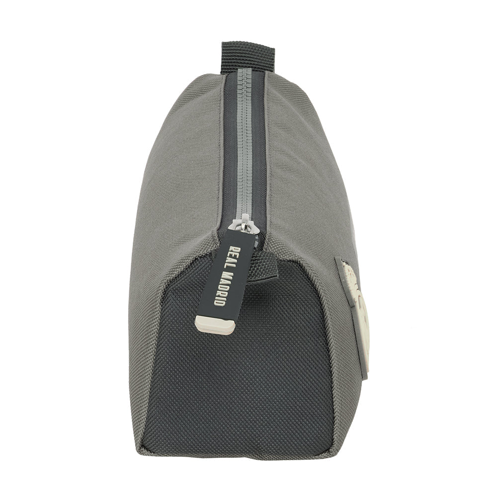 Estuche portatodo simple Real Madrid CF gris 21x7x8cm