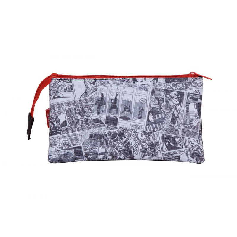 Estuche portatodo triple Avengers Marvel 21x11x3,5cm