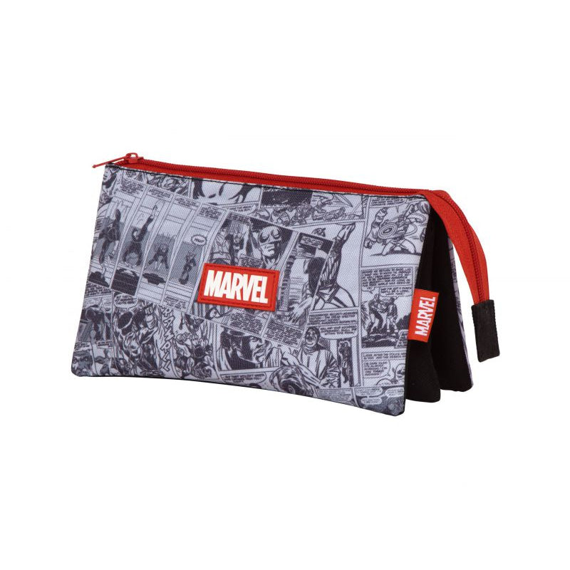 Estuche portatodo triple Avengers Marvel 21x11x3,5cm