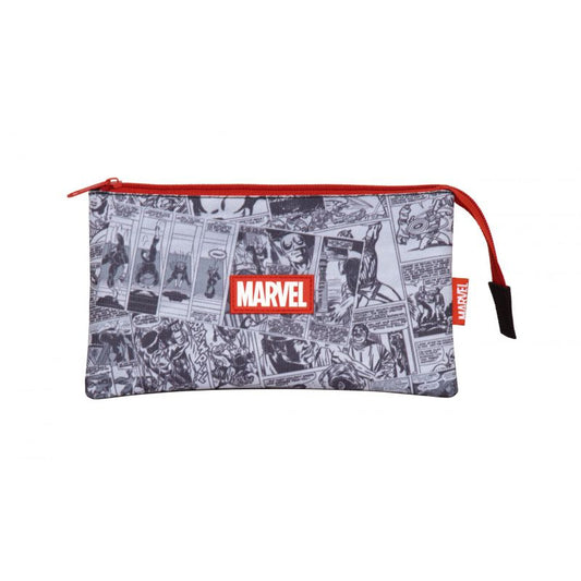Estuche portatodo triple Avengers Marvel 21x11x3,5cm