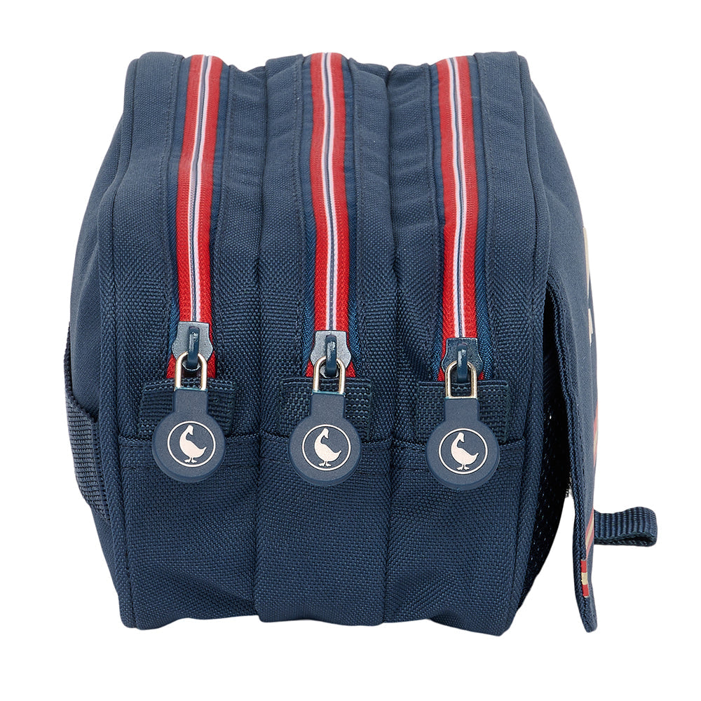 Estuche portatodo triple grande El Ganso ’Classic’ 21x8x10cm