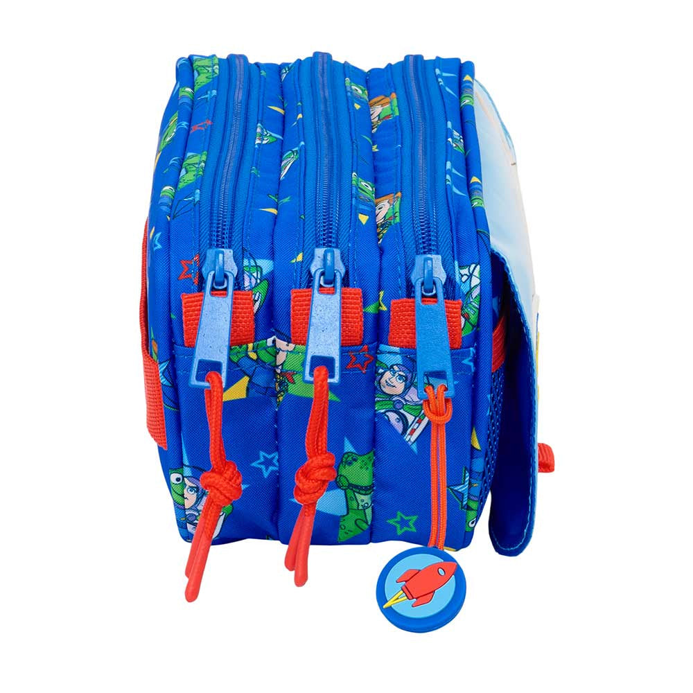 Estuche portatodo triple grande Toy Story ’Good Vibes’ 21x8x10cm