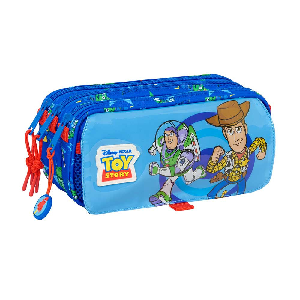 Estuche portatodo triple grande Toy Story ’Good Vibes’ 21x8x10cm