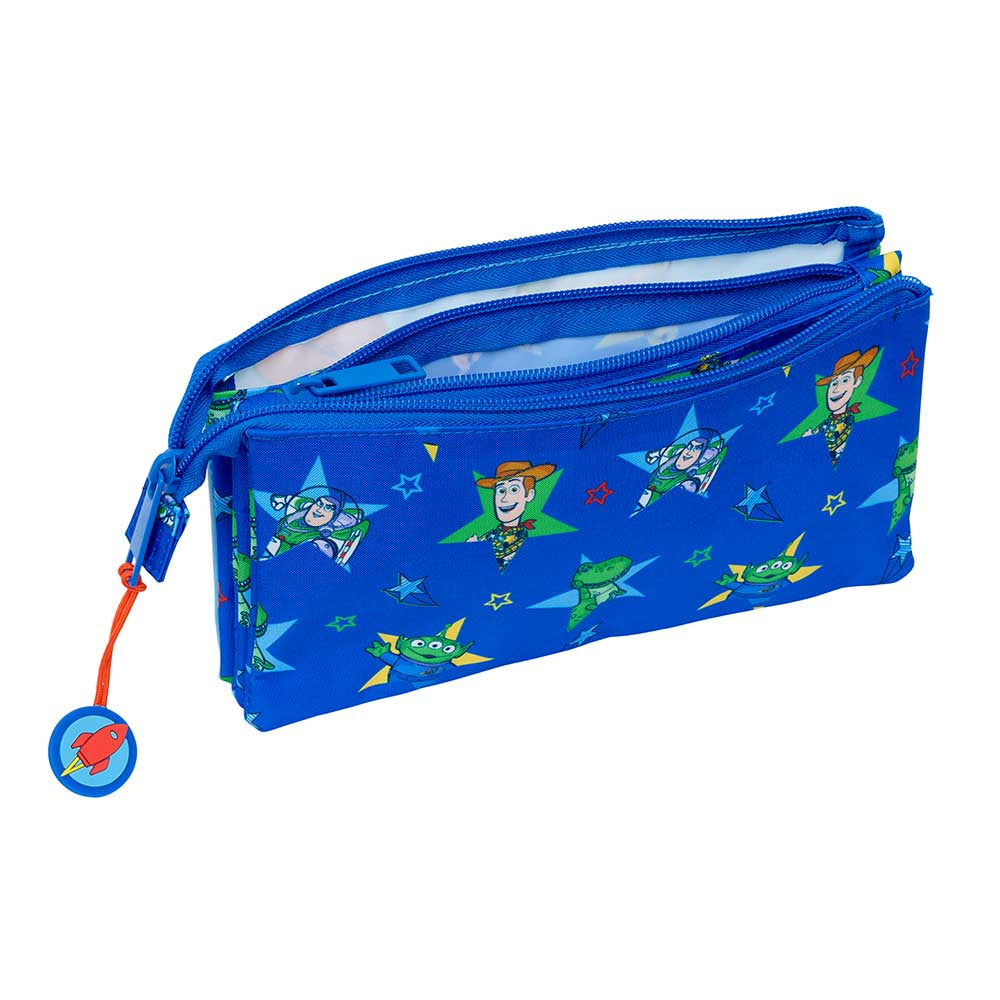 Estuche portatodo triple Toy Story ’Good Vibes’ 22x3x12cm