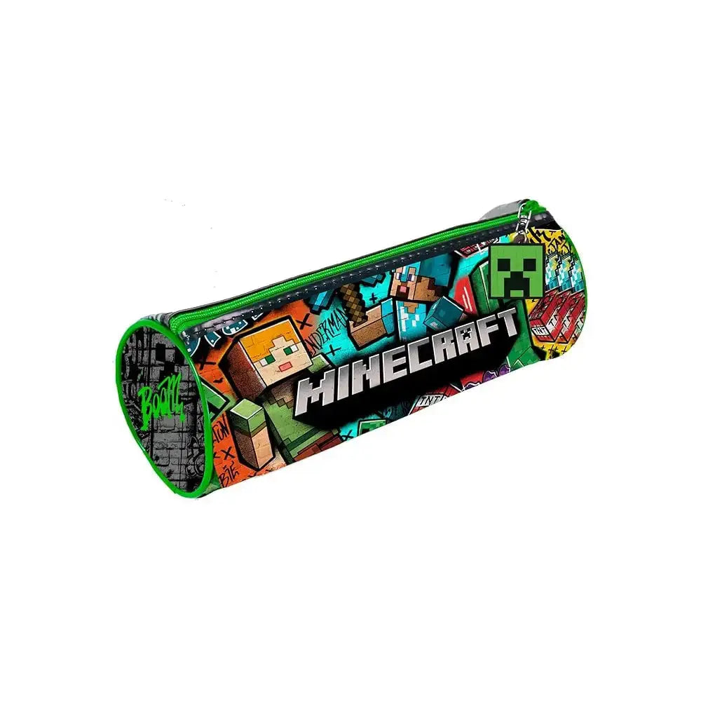 Estuche redondo MINECRAFT - Perfecta para el Cole