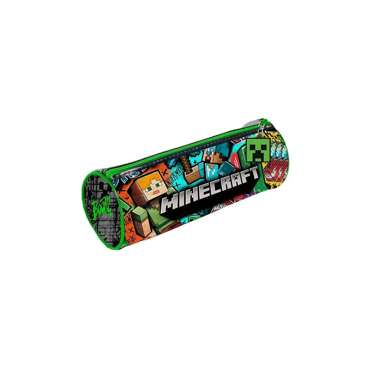 Estuche redondo MINECRAFT - Perfecta para el Cole
