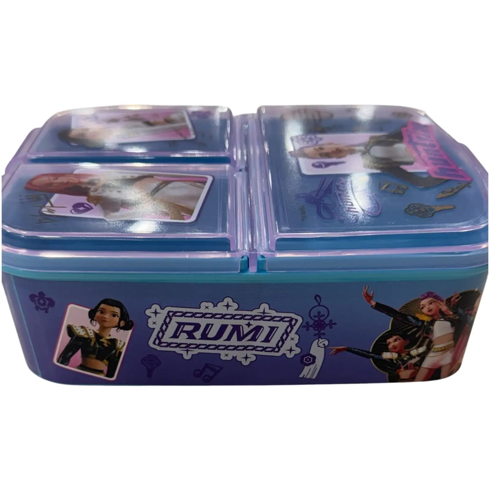 Fiambrera sandwichera tupper triple Kpop Demon Hunters (Huntrix) - Tupper