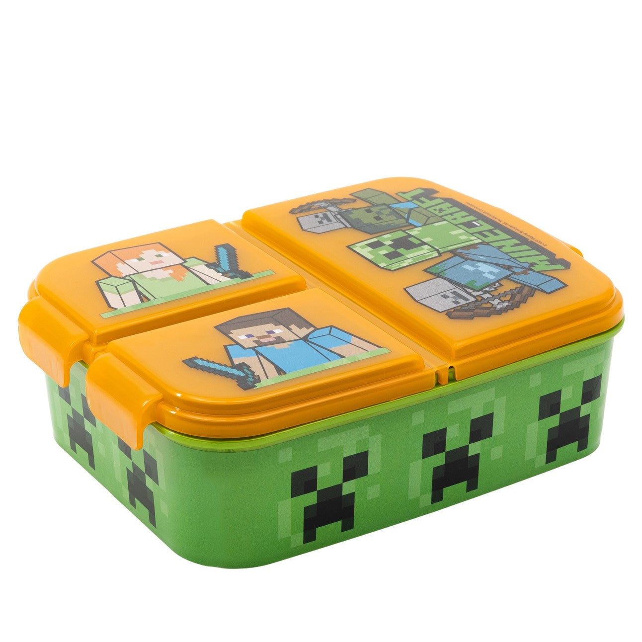 Fiambrera sandwichera tupper triple Minecraft