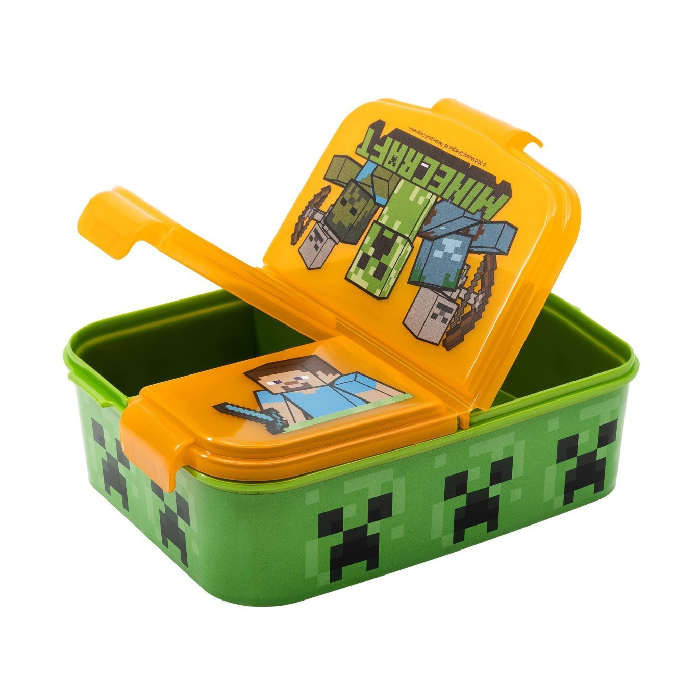 Fiambrera sandwichera tupper triple Minecraft