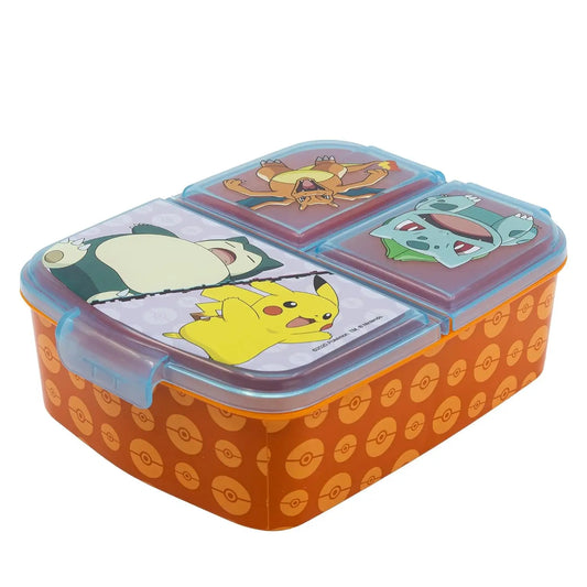 Fiambrera sandwichera tupper triple POKEMON - Tupper